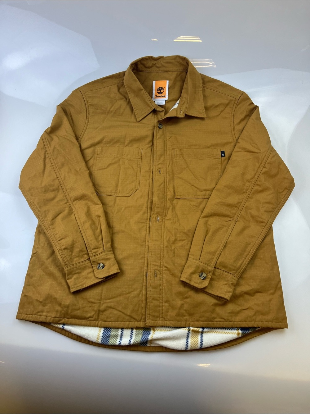 Timberland Mustard Long Sleeve Button-down Shirt N262-17